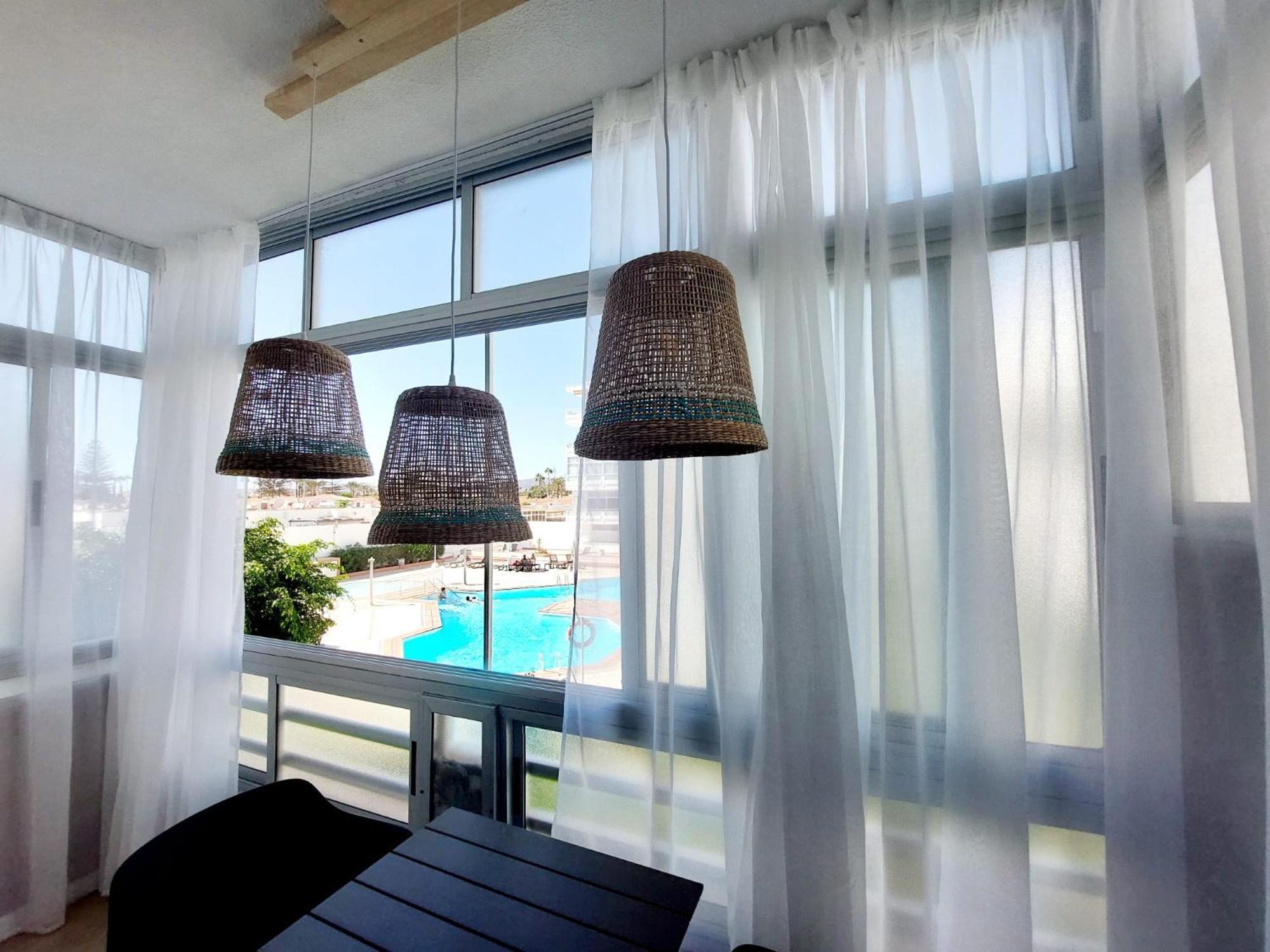 Apartamento Centrico Con Playa Y Piscina بلايا ديل إنغلز المظهر الخارجي الصورة